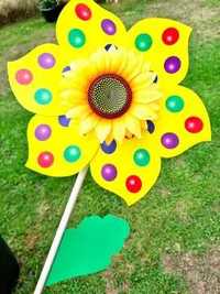 Nowy Piękny wiatrak wiatraczek Słonecznik - zabawki