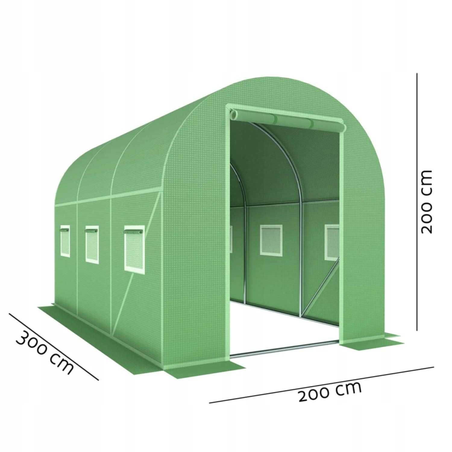 Tunel Foliowy Ogrodowy Szklarnia 3x2x2m