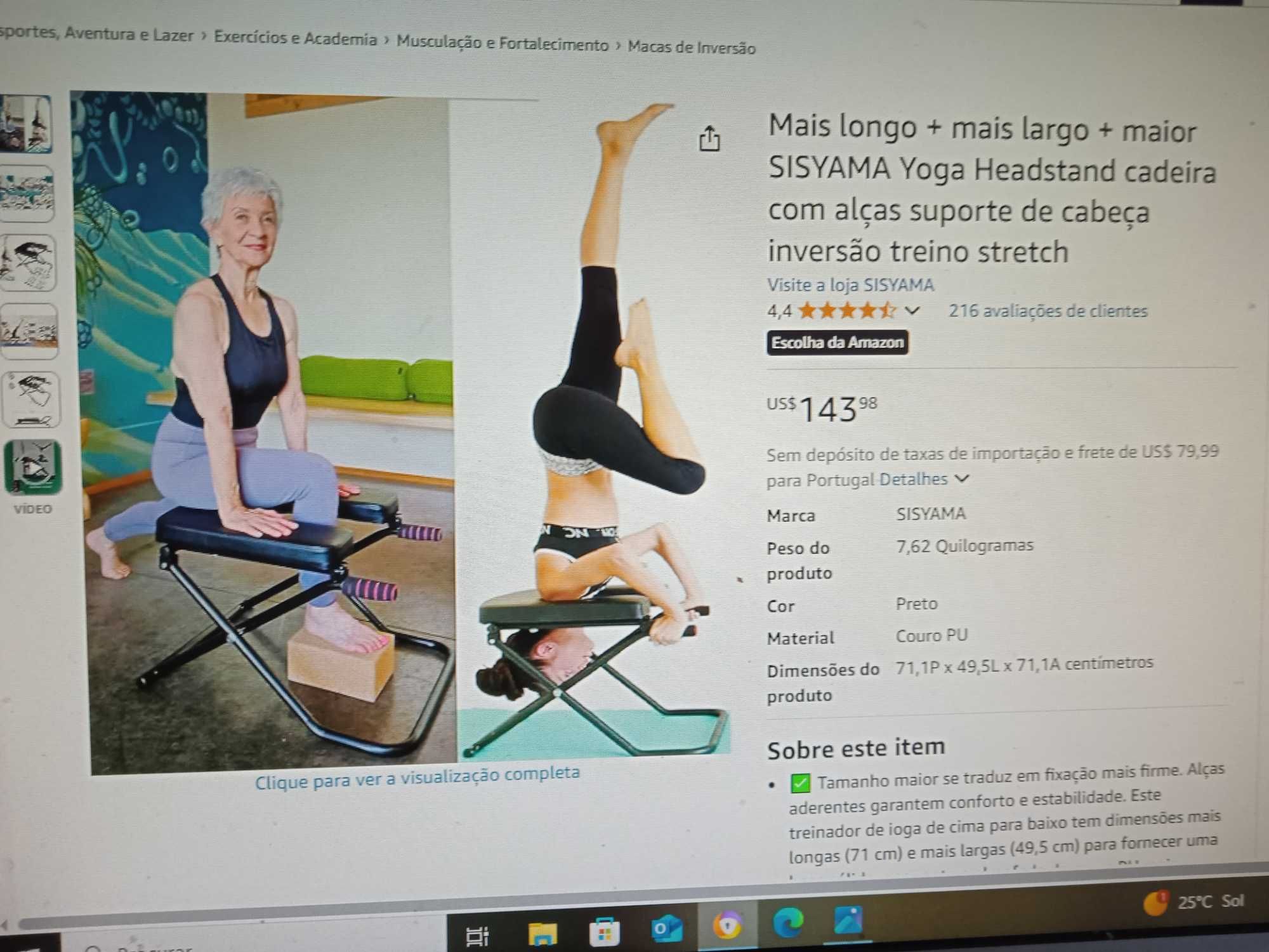 BANCO SISYAMA Para  Exercicios de  YOGA
