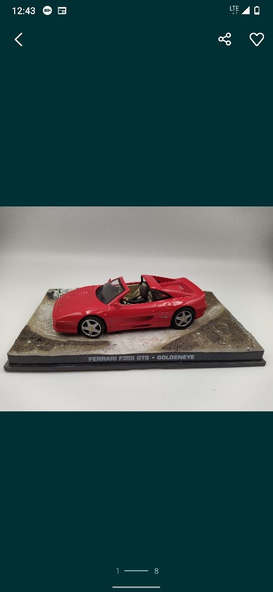 James Bond collection modele zestaw Eaglemoss 1:43