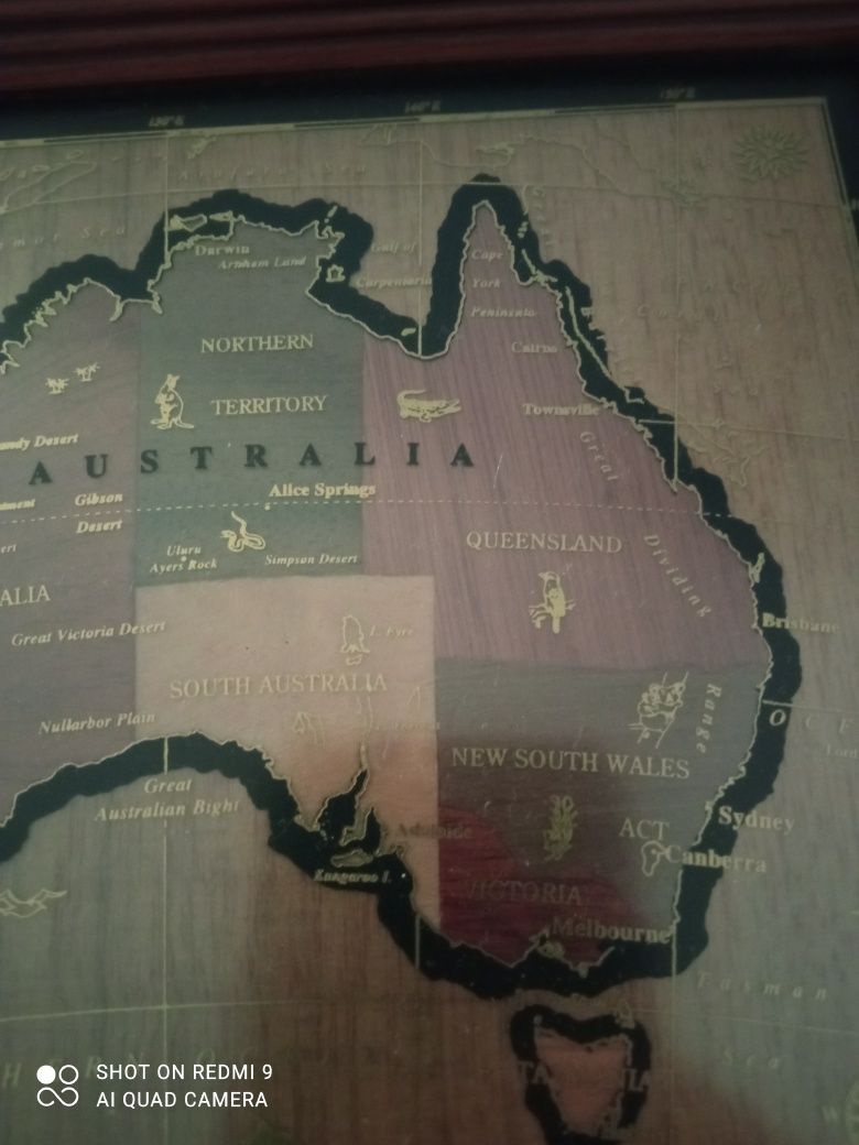 Obrazek mapa Australii