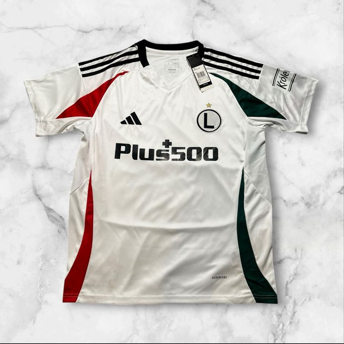 Legia Warszawa Koszulka Adidas L Czerwono-Biało, Nowa z Metką,