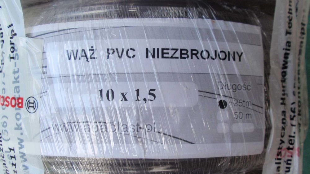 Wężyk do destylacji, rurka igielitowa, PCV, niezbrojona 10x1,5 mm