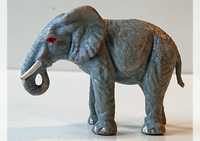 Słoń - plastikowe zwierzątko z lat 70-tych - PRL