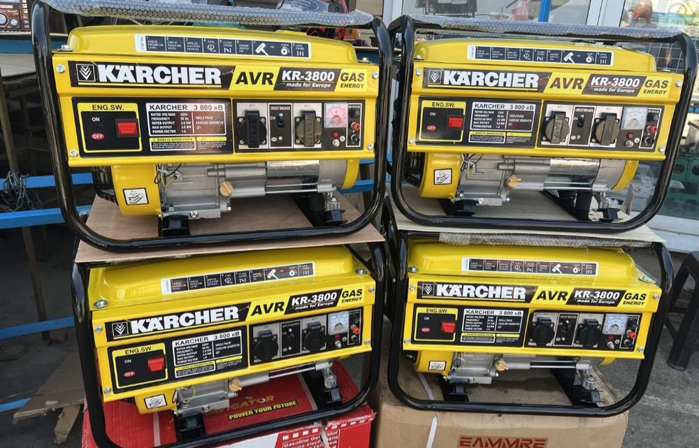 Генератор Керхер 3800Вт Газ Бензин Электростанция Бензогенератор Новый