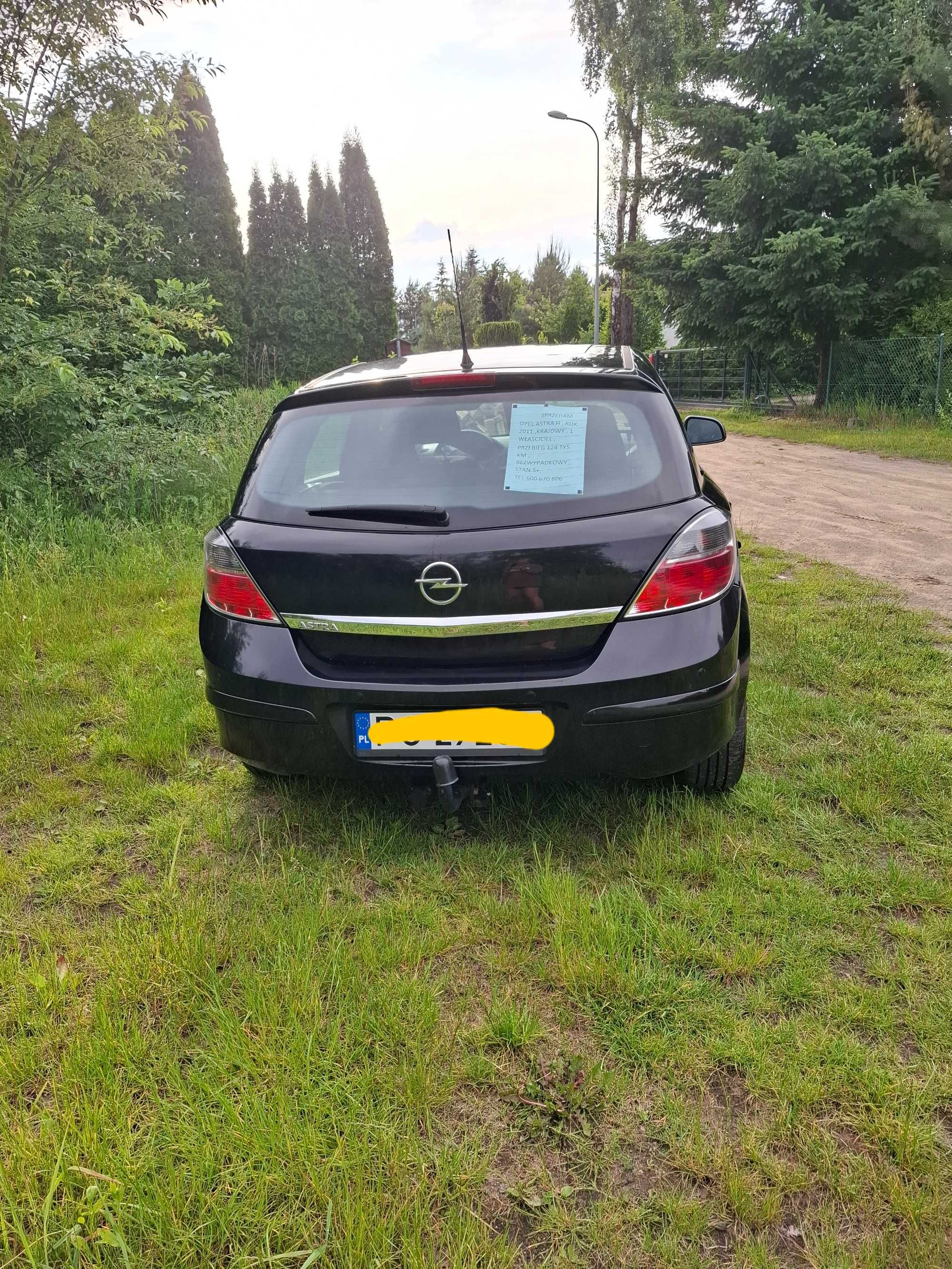Super Stan ,Opel Astra H , 1.6 ben , 2011 r , I właś. bez wyp.