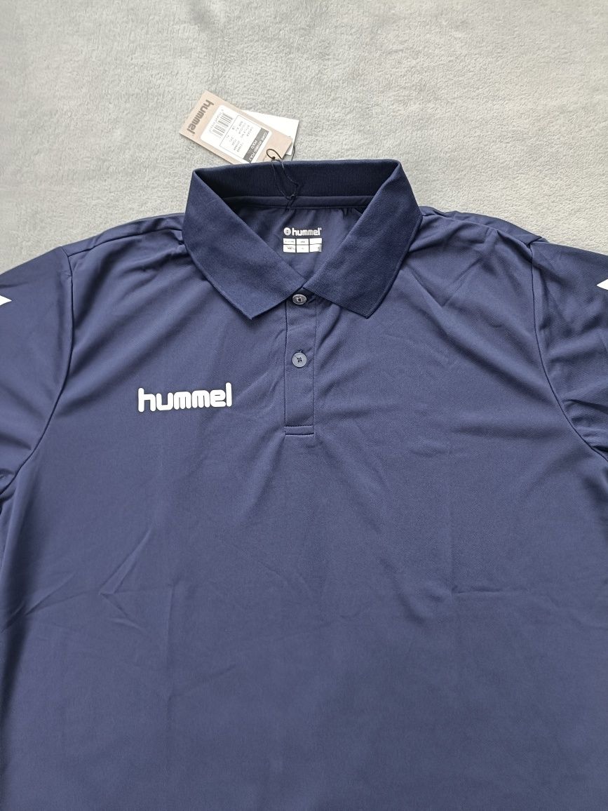 Hummel koszulka polo męska granatowa r.  XXL