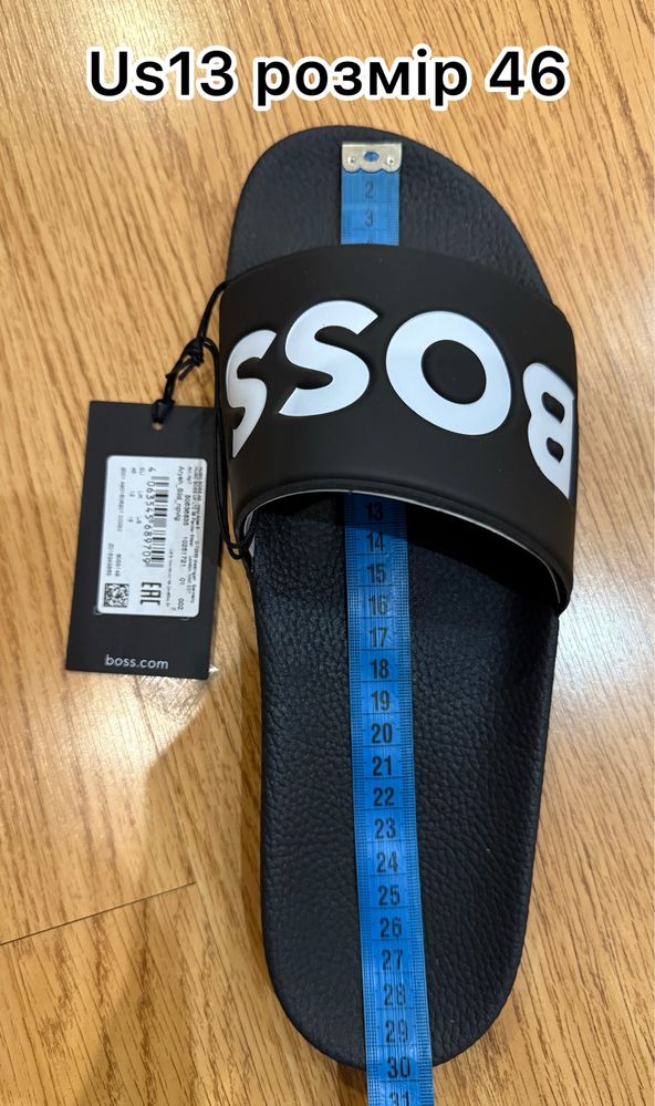 Шльопанці чоловічі Hugo Boss 44,46 Оригінал