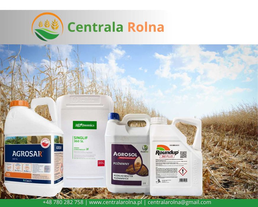 Resztki po kukurydzy – Agrosar, Agrosol, Singlif, Roundup– niskie ceny