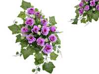 Wkład wazonu stroiki cmentarz sztuczne kwiaty róża kompozycja donica