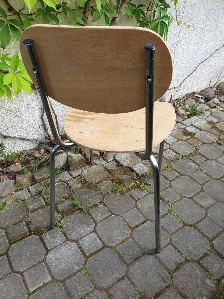 Krzeslo metalowe chrom 5szt