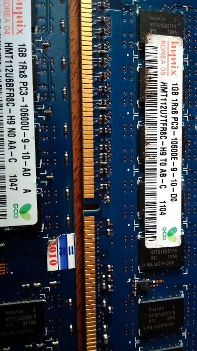 оперативка DDR3 1GB  2планки