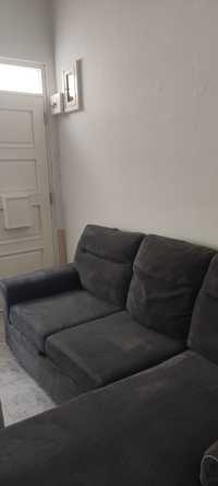 Sofá chaise longue com arrumação