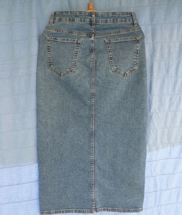 Юбка жіноча джинсова довга