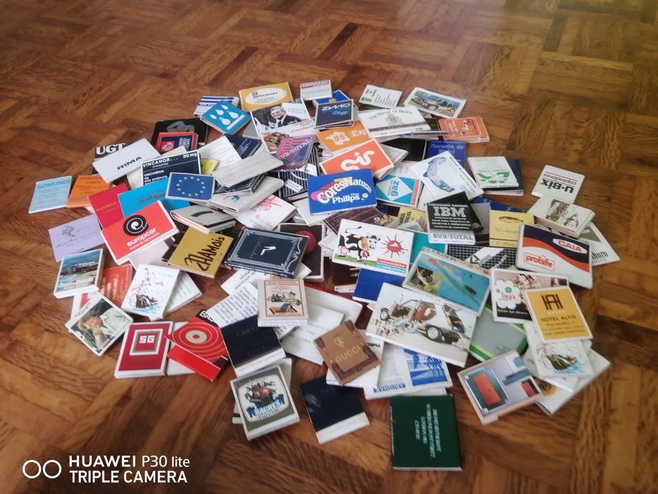 133 carteiras de fósforos antigas