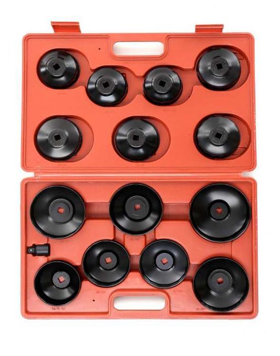 Zestaw klucz nasadowych do filtrów oleju 15-el. klucze do filra oleju