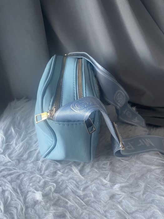 Nowa niebieska torebka z misiem