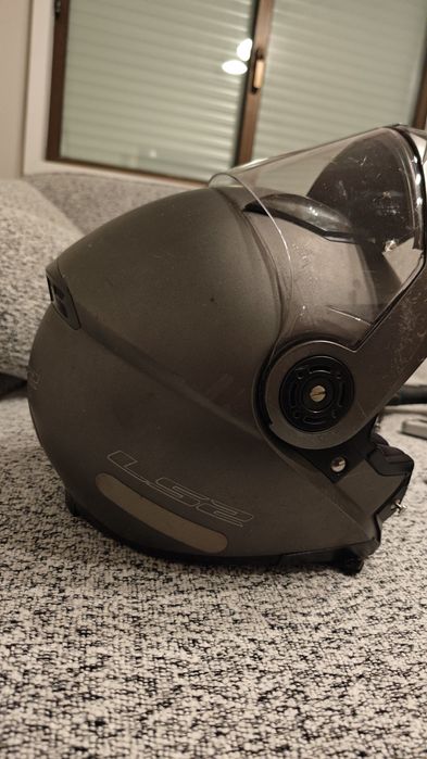 Capacete  ls2  cinza