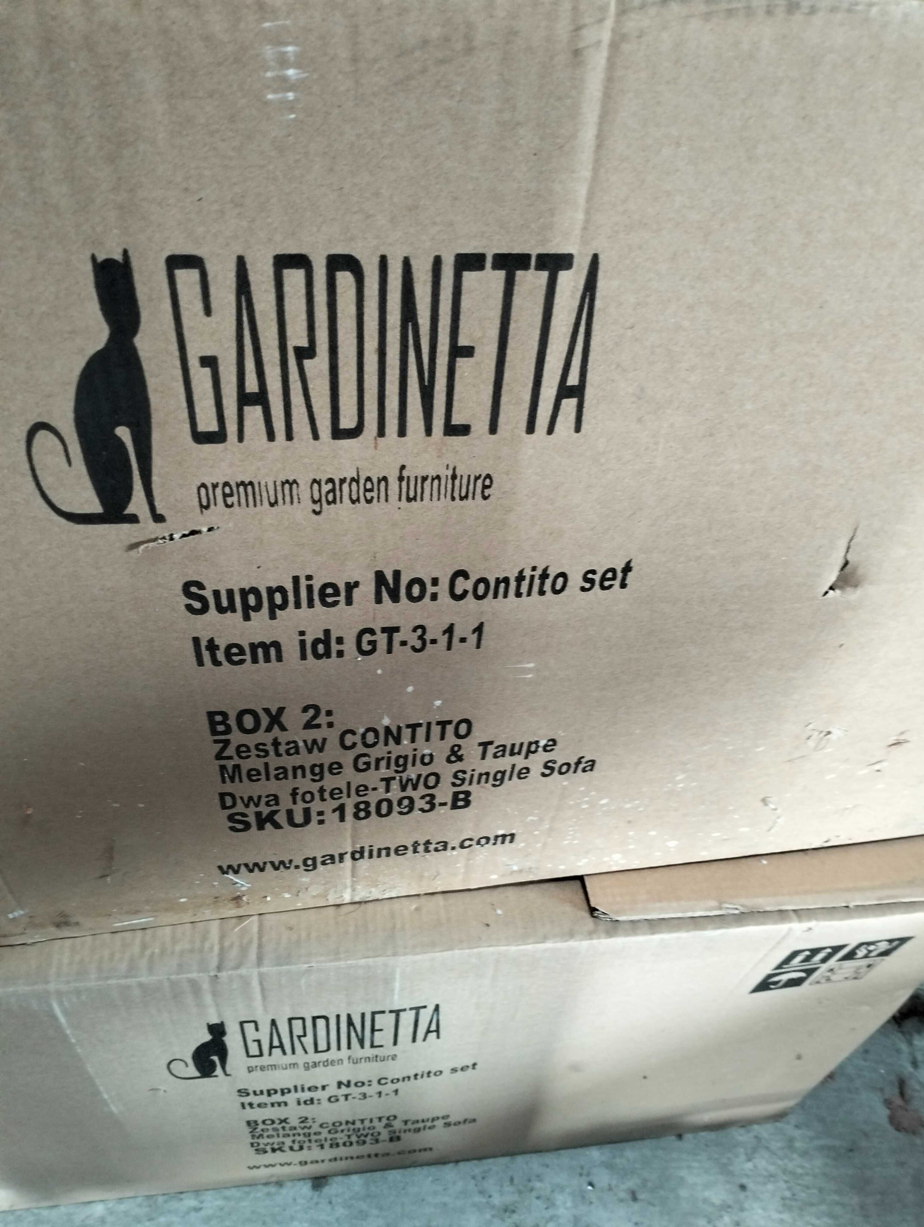 Meble Ogrodowe z Technorattanu Gardinetta Contito Technorattan