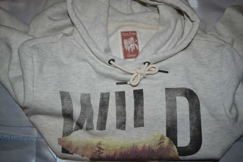 Bluza męska z kapturem szara nakrapiana House rozm. M nowa