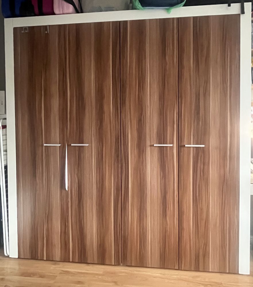 Duża szafa 204×214×65 – 6 półek + drążek – mega pojemna, styl klasyk