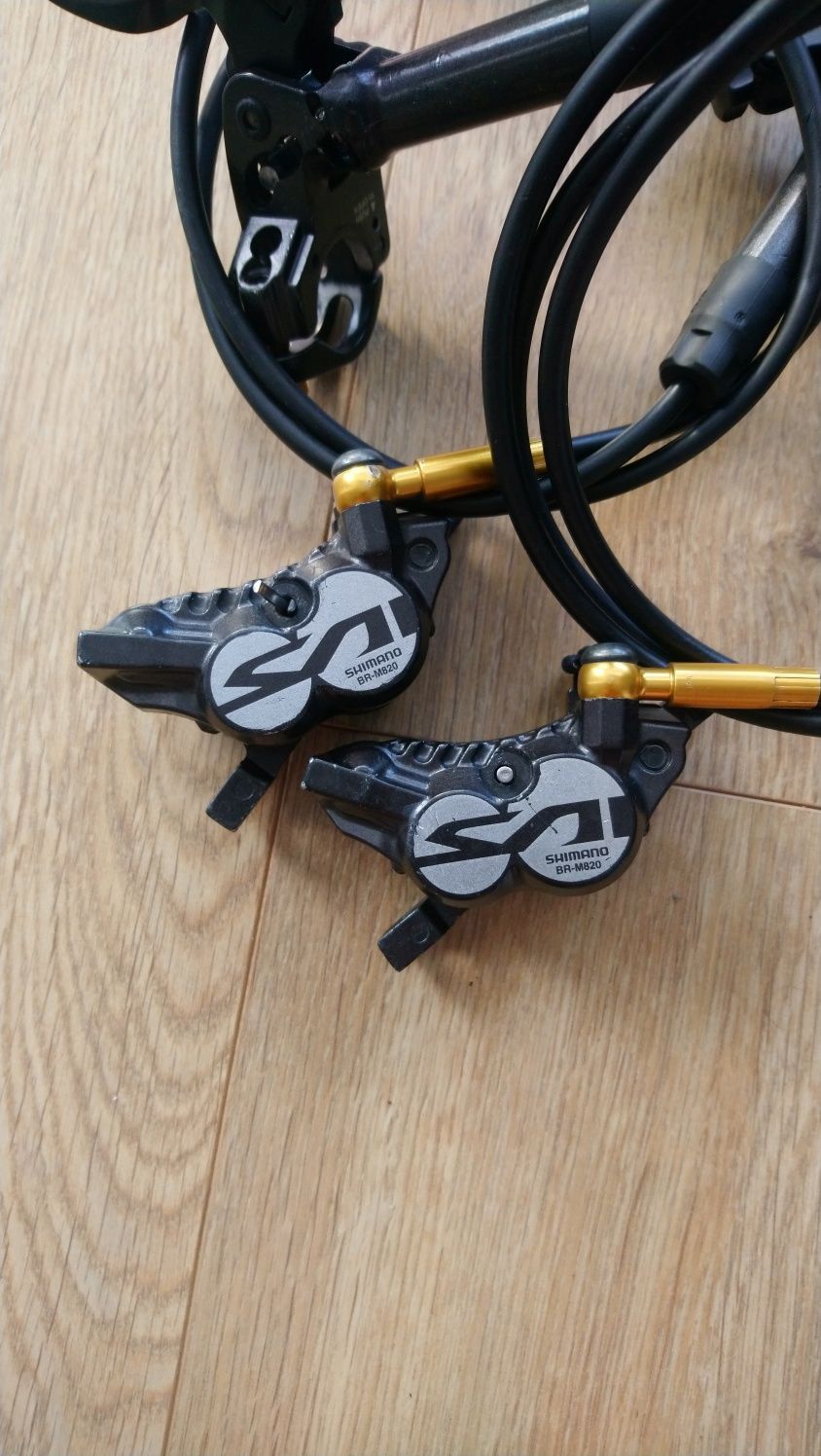 Hamulce shimano saint br m820 komplet