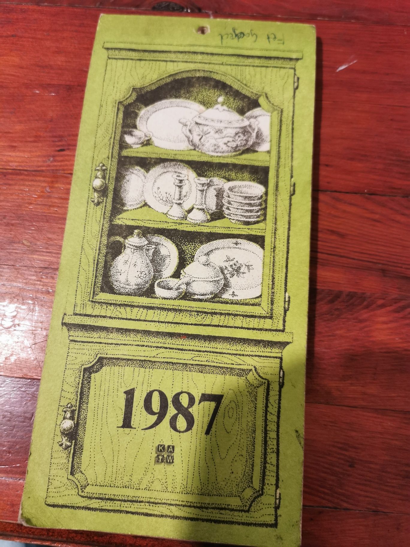 Kalendarz z 1987 roku z przepisami