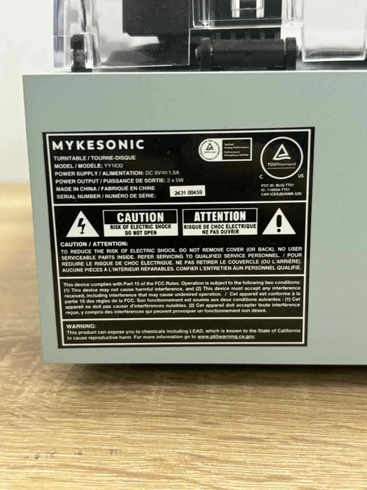 Gramofon Mykesonic YY1632 –automat. z Bluetooth + wbudowane głośniki