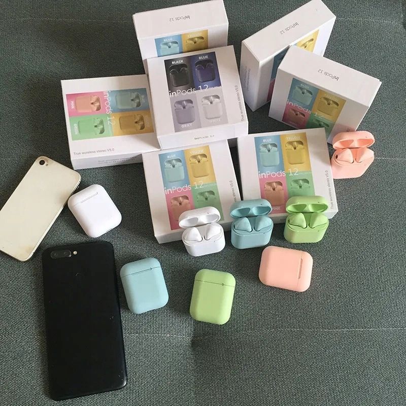 Słuchawki Bezprzewodowe I12 Powerbank Android Ios