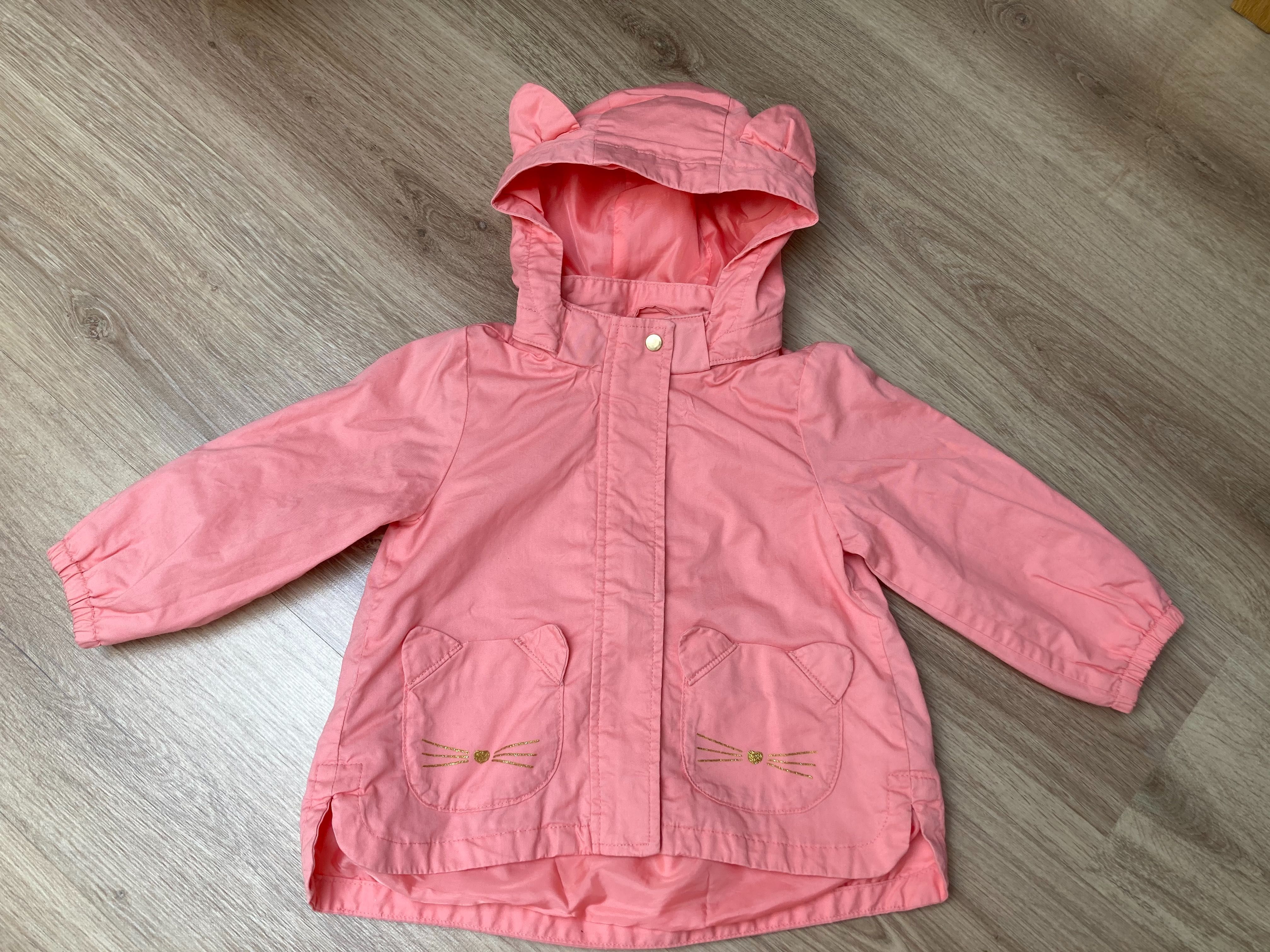 Kurtka parka kotek h&m r. 80 wiosna/lato