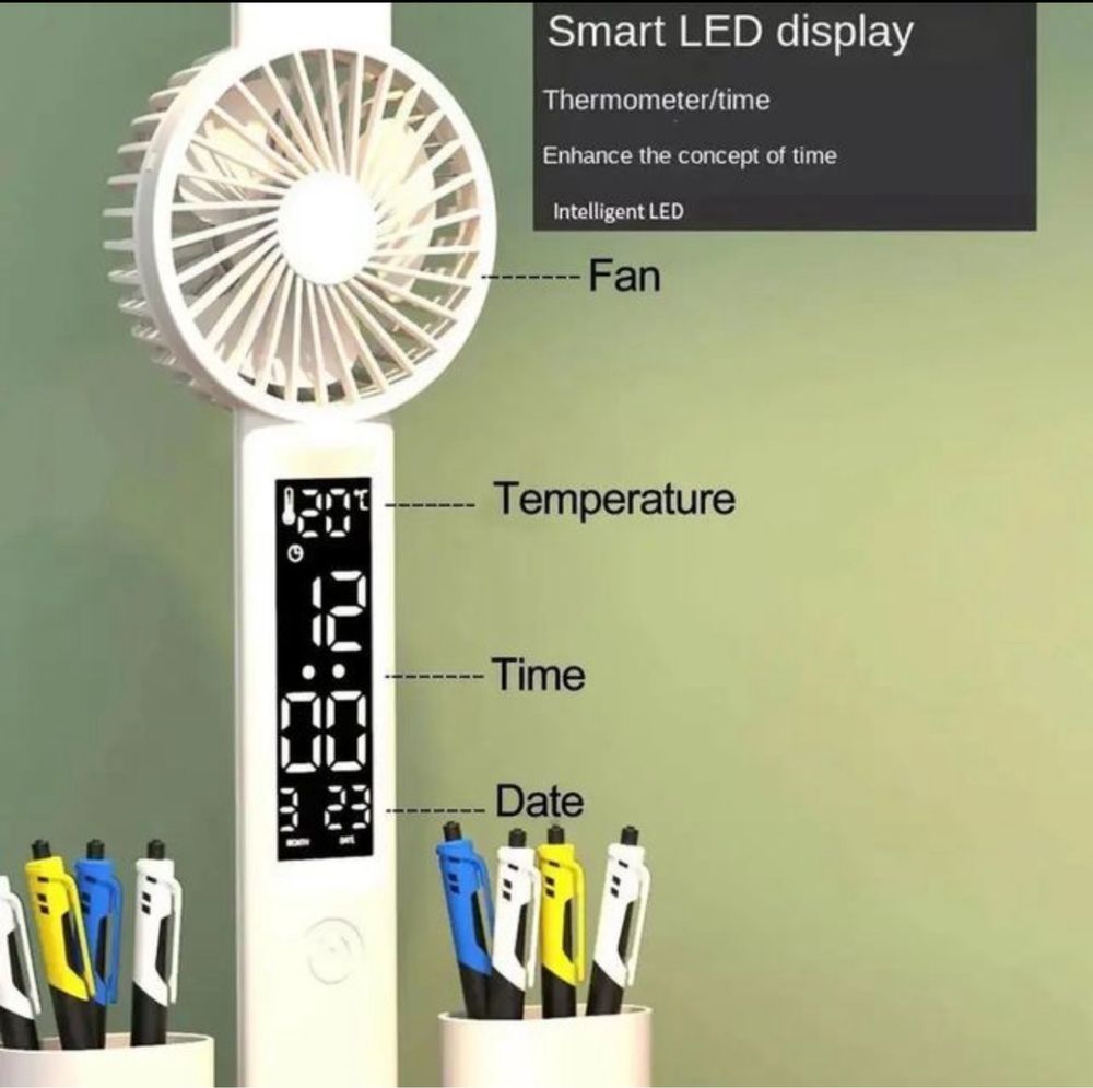 Candeeiro luz led com ventilação