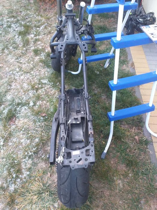 Yamaha mt07 rama z dokumentami 14r dźwignia wentylator set tracer kart