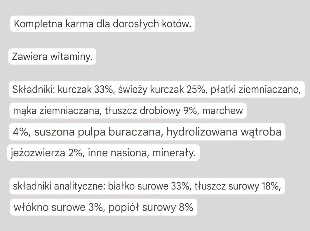 10x500g Karma Premium bez ZBÓŻ dla KOTA Country Menu mix trzech smaków