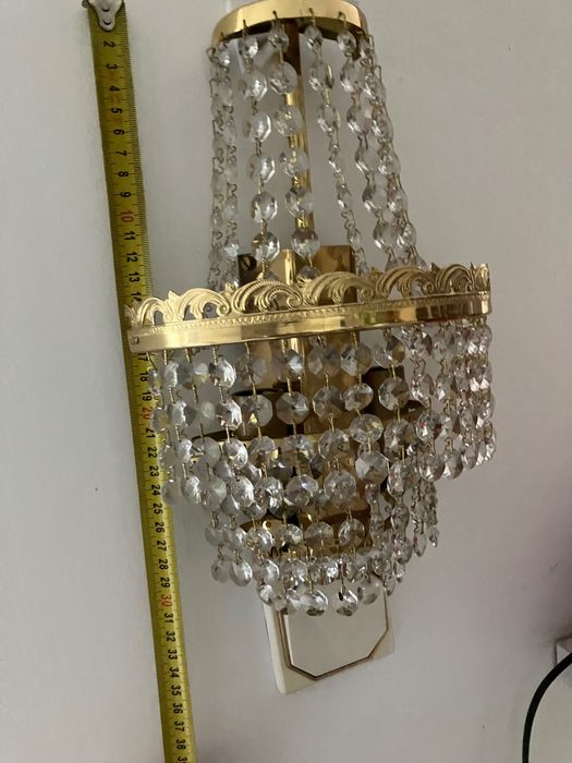 Kryształowy kinkiet w stylu Glamour