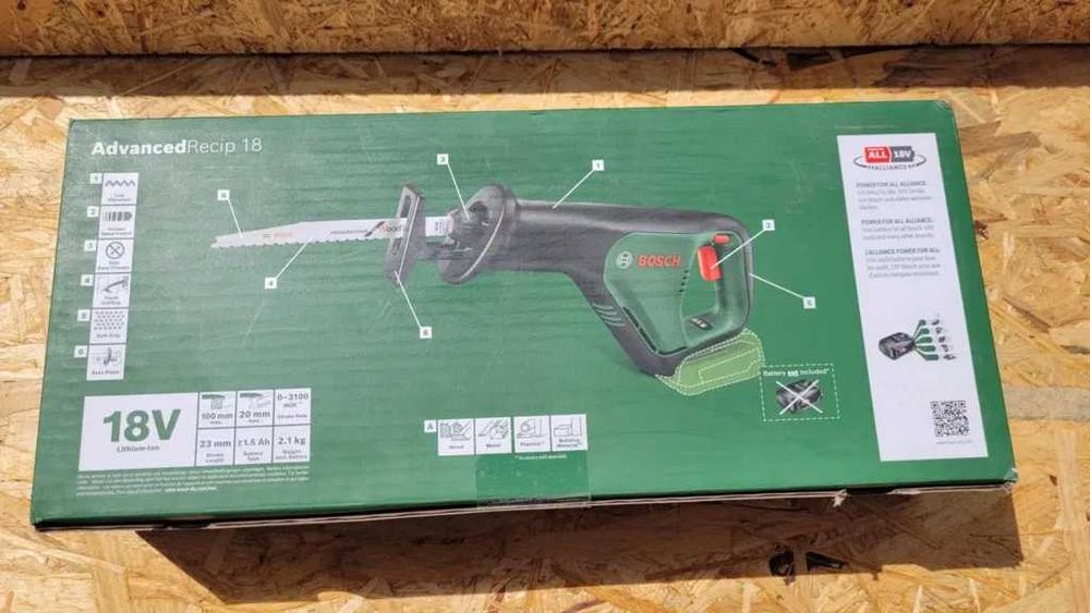 NOWA Piła akumulatorowa szablasta BOSCH AdvancedRecip 18 V bez aku