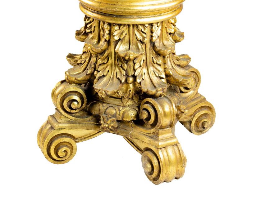 Coluna pedestal dourado Barroco | século XIX