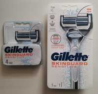 GILLETTE Skinguard Sensitive maszynka z 4 szt wkładów NOWE