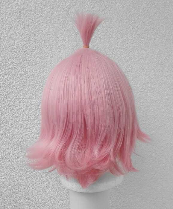 Diona Genshin Impact cosplay wig różowa krótka peruka bez grzywki