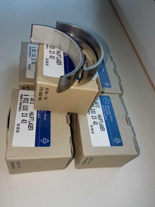 Вкладыши коренные Mercedes OM611/612/613/646/647/648 (3 ремонт +0,75)