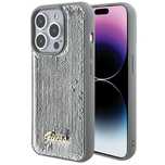 Etui Guess Sequin Script Metal Na Iphone 15 Pro - Srebrne