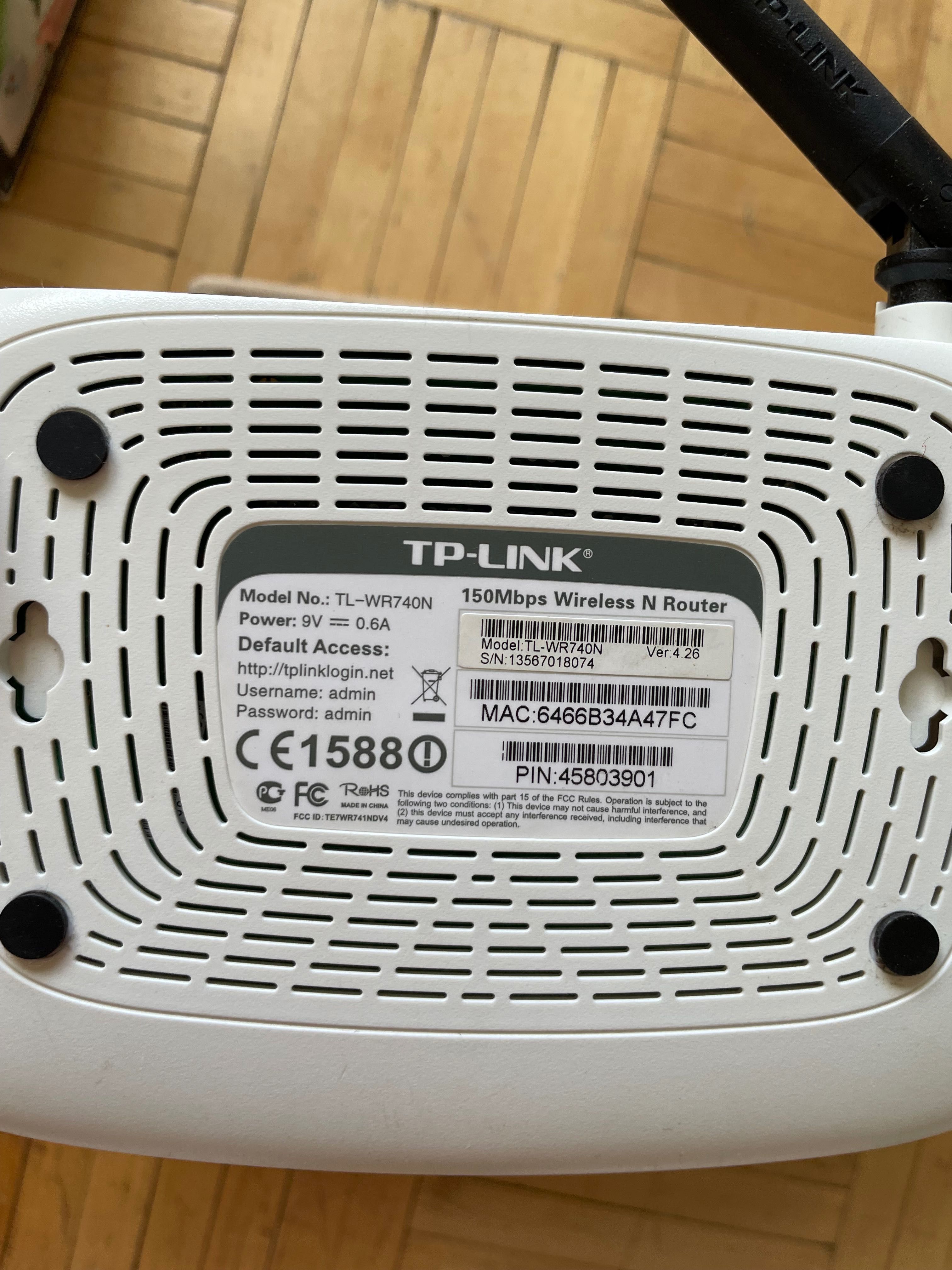 Router TP-Link TL-WR740N 802.11n (Wi-Fi 4)