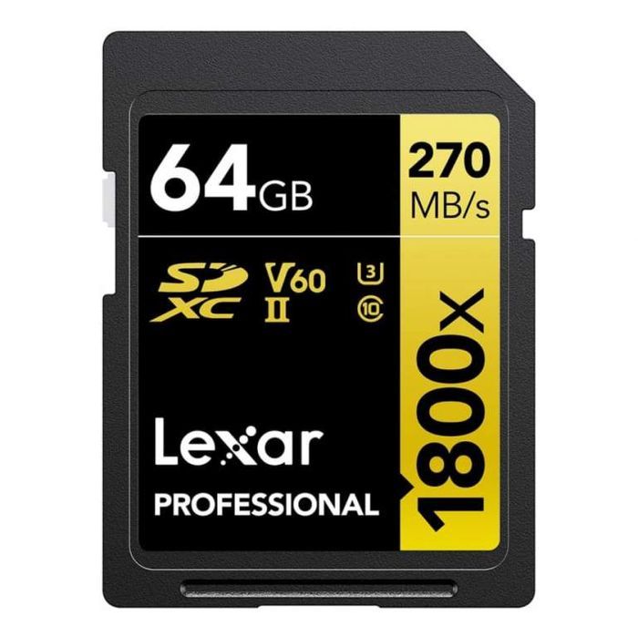 Karta pamięci Lexar Pro 64GB 1800x U3 V60 UHS-II - Cyfrowe.pl Kraków