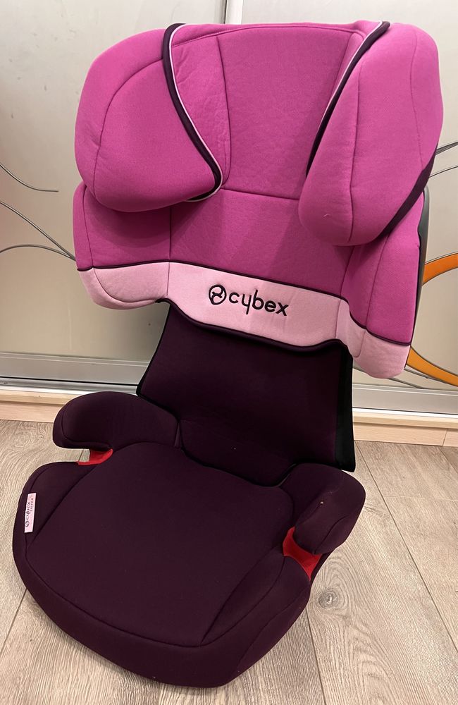 Автокрісло Cybex Solution X-Fix Purple Rain з ізофікс група 2/3