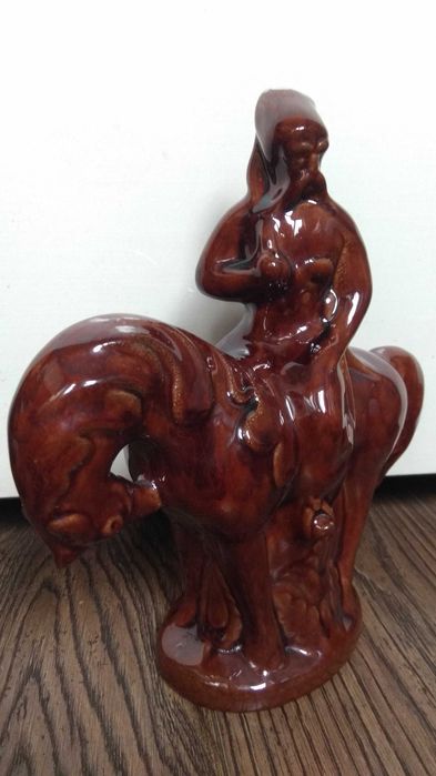 Козак на коні Львівська майоліка керамическая фигура статуэтка Козак