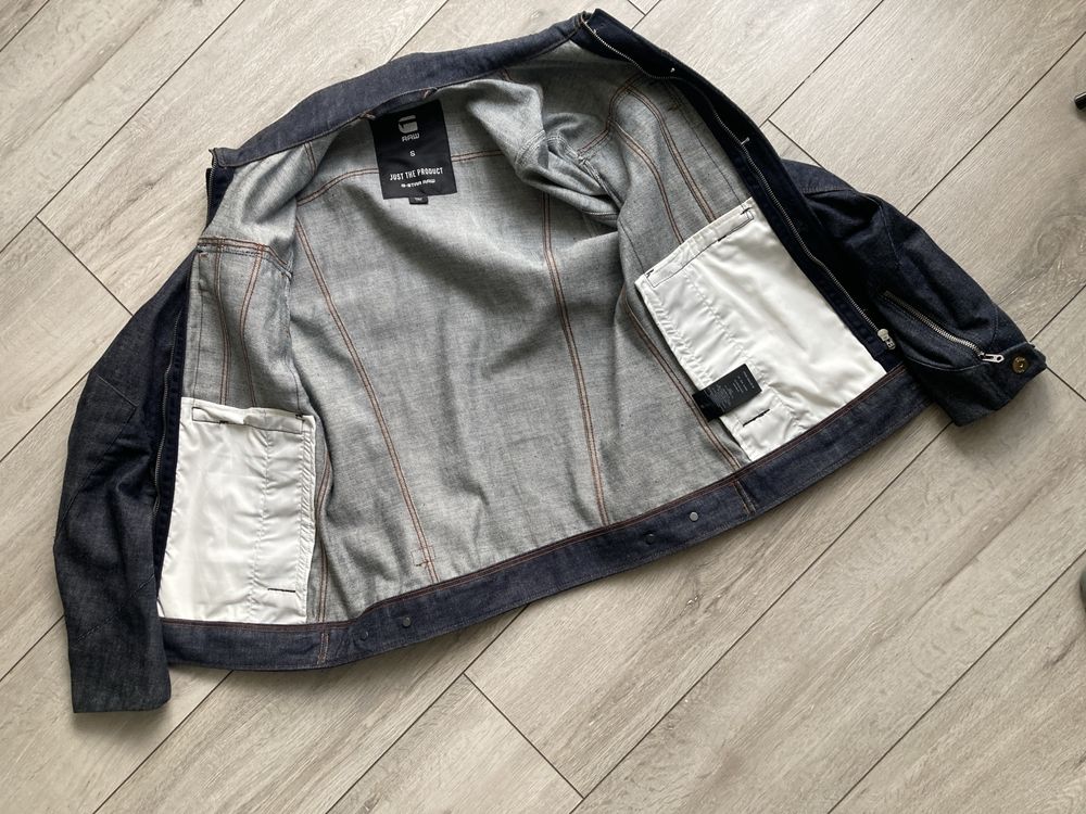 Куртка джинсова денімова G Star Vodan 3d slim jacket raw indigo