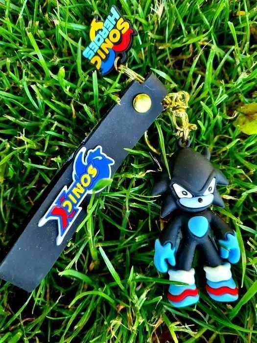 Czarny Sonic nowa zawieszka do plecaka dla dziecka kluczy