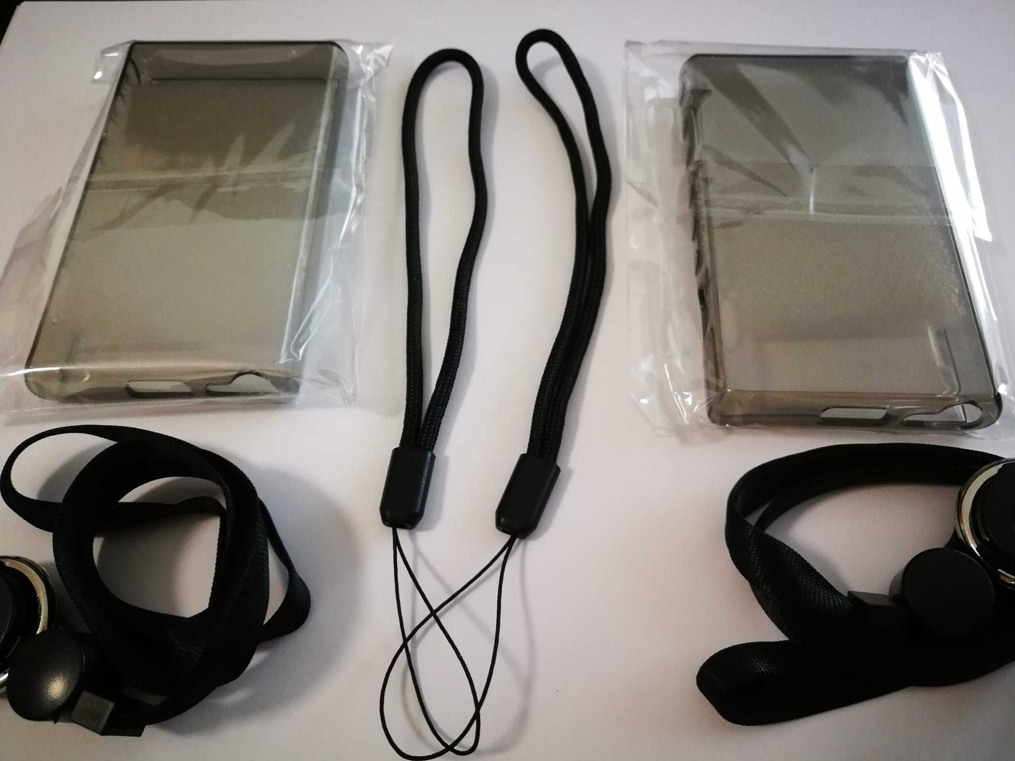SONY Walkman NW-A105, capa protectora em silicone clear black nova