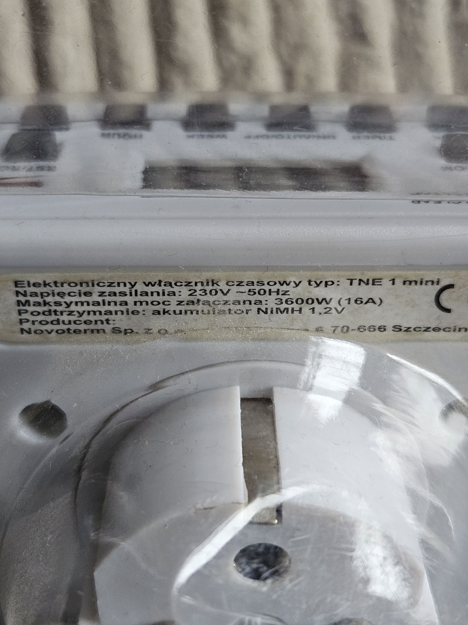 Włącznik czasowy Novoterm