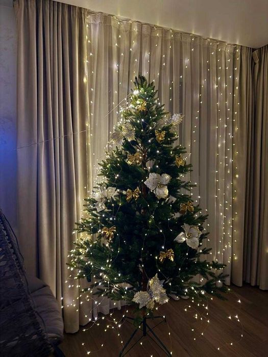 гірлянда на ялинку, гірлянда кінський хвіст, герлянда роса