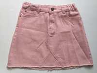 Spódniczka dziewczęca, różowa, jeans, rozm. 146, 10-12 lat